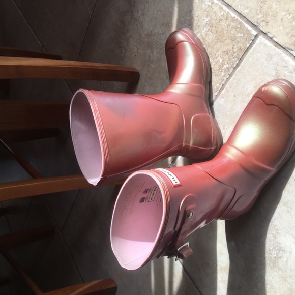 hunter iridescent boots coral - Picture 2 of 9